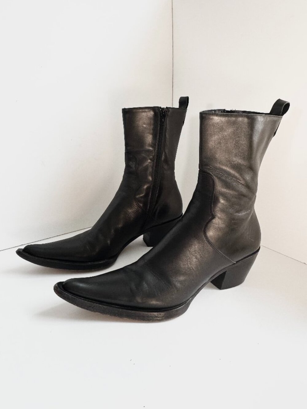 VINTAGE ITALIAN Leather Boots by Gianni Bravo "Bravo Maniac"